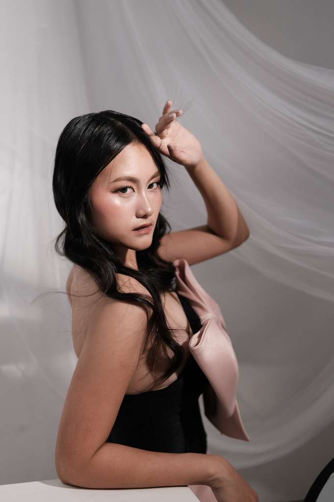 The White Swan set — seated pose